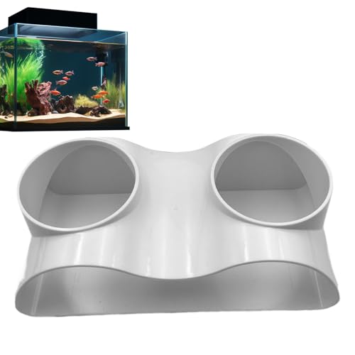 Natural Aquarium Cave Garnelenhöhle Tunnel | Spot Verstecke mit zwei Löchern bietet einen sicheren Lebensraum für Amphibien und Katzenreptilien mit natürlicher gebogener Form, perfekt für die von Generisch