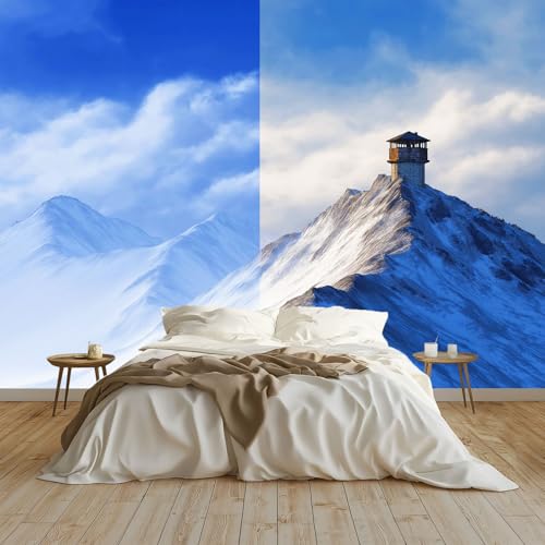 Naturlandschaft Vlies Fototapete Wandtapete 250 x 175 cm Moderne 3D Wanddeko für Wohnzimmer Schlafzimmer Büro, Schneeberg Wachturm Abstraktes Design Poster Tapete Naturlandschaft Vlies Fototapete Wandtapete 250 x 175 cm Moderne 3D Wanddeko für Wohnzimmer Schlafzimmer Büro, Schneeberg Wachturm Abstraktes Design Poster Tapete von Generisch