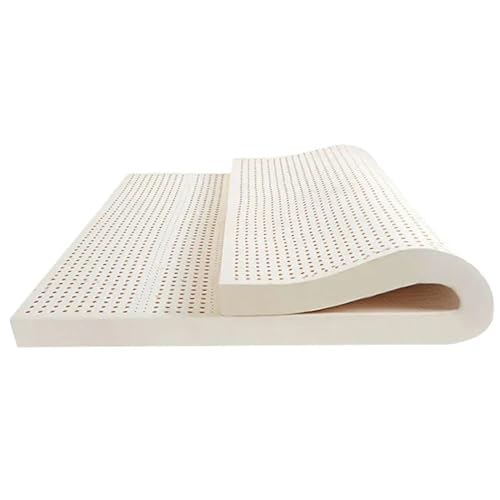 Naturlatex-Matratze, 5 cm, verdickt, 100 % Gummi, Granulat, für Zuhause, Schlafzimmer, 130 x 190 cm, idealer Komfort und Unterstützung Naturlatex-Matratze, 5 cm, verdickt, 100 % Gummi, Granulat, für Zuhause, Schlafzimmer, 130 x 190 cm, idealer Komfort und Unterstützung von Generisch