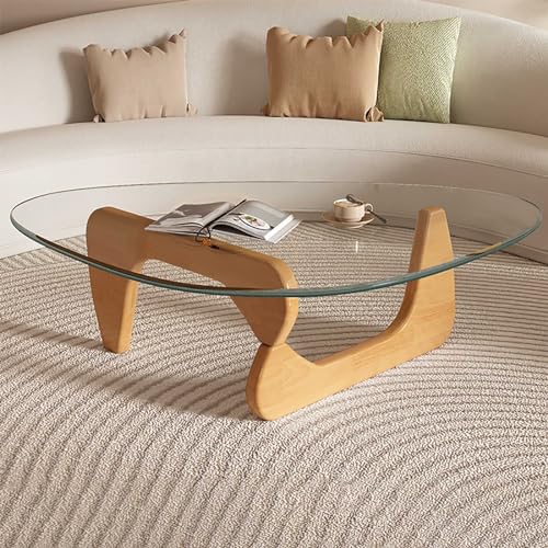 Nesting Couchtisch 2er-Set, modernes rundes Design mit MDF-Kunstmarmor-Tischplatte und Bogen-Bastelrahmen, ideal für Wohnzimmer, Büro, Balkon von Generisch