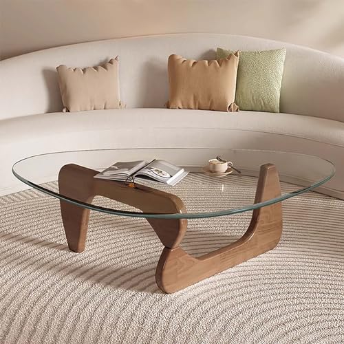 Nesting Couchtisch 2er-Set, modernes rundes Design mit MDF-Kunstmarmor-Tischplatte und Bogen-Bastelrahmen, ideal für Wohnzimmer, Büro, Balkon von Generisch