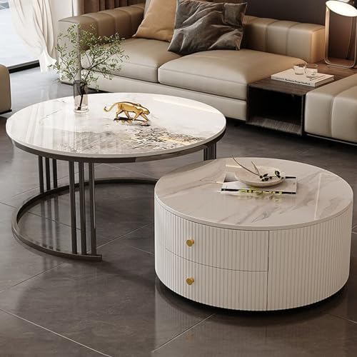 Nesting Couchtische 2er Set mit großem Stauraum, einfache Wartung für Wohnzimmer, Schlafzimmer, Büro und Wohnung Nesting Couchtische 2er Set mit großem Stauraum, einfache Wartung für Wohnzimmer, Schlafzimmer, Büro und Wohnung von Generisch