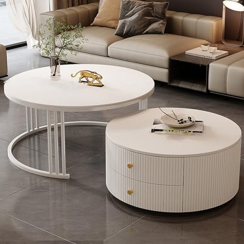 Nesting Couchtische 2er Set mit großem Stauraum - Einfache Wartung für Wohnzimmer, Schlafzimmer, Büro, Balkon - Ideal für Wohnungsdekoration Nesting Couchtische 2er Set mit großem Stauraum - Einfache Wartung für Wohnzimmer, Schlafzimmer, Büro, Balkon - Ideal für Wohnungsdekoration von Generisch