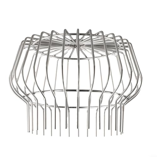 Netzabdeckung für Dachablauf Drainage Graben aus Edelstahl verhindert Rohrverstopfung durch Schmutz (für 175-200 mm Rohr) von Generisch