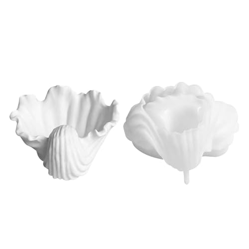 Neu Conch Shell - Lagerung Jar Silikon, Form Kerze Tasse | Gips Form Fleischigen Blumentopf Form, Kaktustopf-Silikonform! Diese Form ist für den Langzeitgebrauc von Generisch