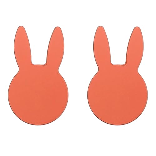 Niedliche Kinder-Kommodenknöpfe in Hasenkopf-Form, für Schränke, Schreibtischschubladen, Kleiderschrank oder Bücherregale, Lochabstand 16 mm, 2 Stück von Generisch