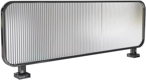 Niedrige Trennwand für Essbereiche – durchscheinend erhöhtes gestreiftes Glas & Schmiedeeisen Arbeitsplatten-Trennwand eleganter Raumtrenner für stilvolle Innenräume Niedrige Trennwand für Essbereiche – durchscheinend erhöhtes gestreiftes Glas & Schmiedeeisen Arbeitsplatten-Trennwand eleganter Raumtrenner für stilvolle Innenräume von Generisch