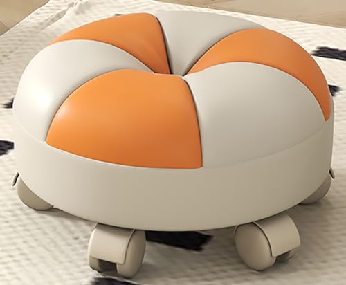 Niedriger Rollhocker mit Rollen, Rollsitz, kurzer Hocker mit universellen Lenkrollen, Leder, niedrig, kleine Hocker auf Rädern, für Zuhause, Büro, Fitness, Garage Niedriger Rollhocker mit Rollen, Rollsitz, kurzer Hocker mit universellen Lenkrollen, Leder, niedrig, kleine Hocker auf Rädern, für Zuhause, Büro, Fitness, Garage von Generisch