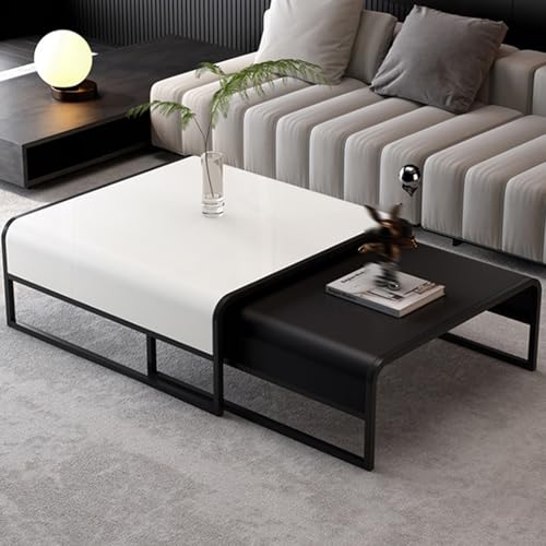 Nisttisch 2er Set, Einziehbare Quadratische Couchtische mit geräumiger Tischplatte, keine Montage erforderlich für Wohnzimmer, Schlafzimmer und Büro Nisttisch 2er Set, Einziehbare Quadratische Couchtische mit geräumiger Tischplatte, keine Montage erforderlich für Wohnzimmer, Schlafzimmer und Büro von Generisch