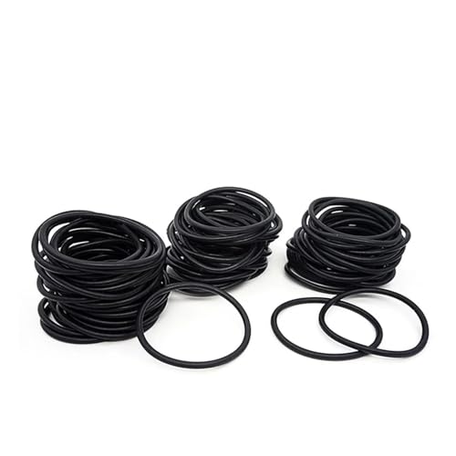 Nitril-O-Ring-Dichtung, schwarz, ölbeständig, Dichtungsring, Dicke 1/1,5/2 mm, Außendurchmesser 3–80 mm, for Automobile/Maschinen/Sanitäranlagen, wasserdicht(OD-9mm-100pcs,CS-1.5mm) von Generisch