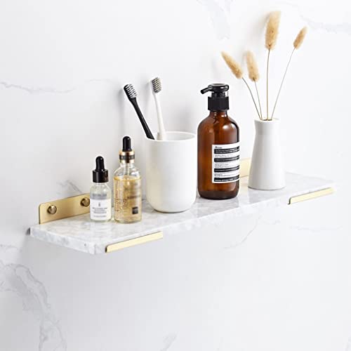 Nordic Brass Badregale aus gebürstetem Messing – Wandmontierte Duschablage mit Handtuchablage und Marmor-Kosmetik für Shampoo – 50 cm stilvolle Aufbewahrungslösung Nordic Brass Badregale aus gebürstetem Messing – Wandmontierte Duschablage mit Handtuchablage und Marmor-Kosmetik für Shampoo – 50 cm stilvolle Aufbewahrungslösung von Generisch