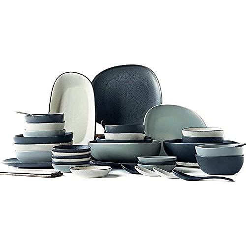 Nordic Ceramic Dinnerware Sets, Porcelain Plates and Bowls, High-End Reactive Glaze Stoneware for Holiday Dining Nordic Ceramic Dinnerware Sets, Porcelain Plates and Bowls, High-End Reactive Glaze Stoneware for Holiday Dining von Generisch