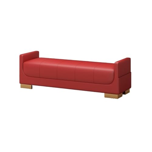 Nordic Red Bed End StoolSimple Fabric Bench for Bedroom & Living Room Stylish Armrest Shoe Storage Compact Sofa & Apartment Furniture Perfect for Small Spaces Nordic Red Bed End StoolSimple Fabric Bench for Bedroom & Living Room Stylish Armrest Shoe Storage Compact Sofa & Apartment Furniture Perfect for Small Spaces von Generisch