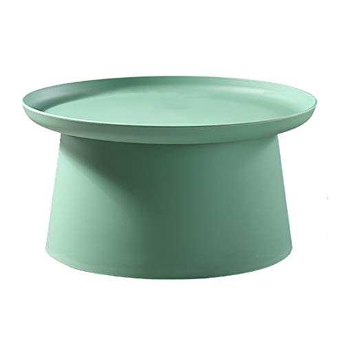 Nordic Runder Couchtisch – Kreativer Nachttisch & Beistelltisch für Schlafzimmer, Balkon, Outdoor & Wohnzimmer – Rosa, 70 x 36 cm (Grün 70 x 36 cm) von Generisch