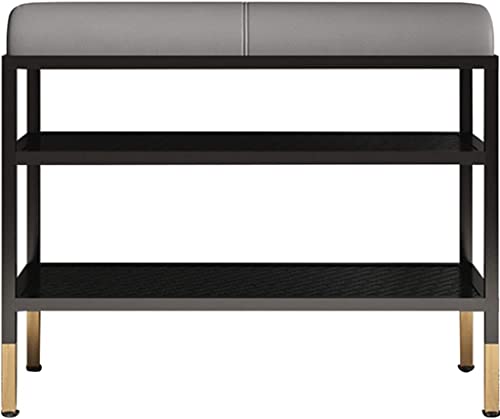 Nordic Schuhbank aus Eisen, Eingangsbereich, Aufbewahrungssitz, Schlafzimmer, Endbank, Schuhwechselhocker, multifunktionales Schuhregal, stilvoll und Design für Schuhe zu Hause Nordic Schuhbank aus Eisen, Eingangsbereich, Aufbewahrungssitz, Schlafzimmer, Endbank, Schuhwechselhocker, multifunktionales Schuhregal, stilvoll und Design für Schuhe zu Hause von Generisch