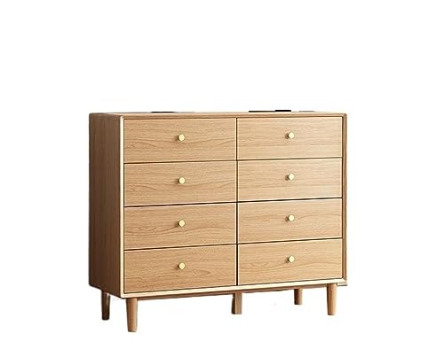 Nordischer Schubladenschrank aus Massivholz, Aufbewahrungslösung mit 8 Schubladen für Schlafzimmer und Wohnzimmer, stilvolle Wohnung, Maße: 120 x 42 x 100 cm Nordischer Schubladenschrank aus Massivholz, Aufbewahrungslösung mit 8 Schubladen für Schlafzimmer und Wohnzimmer, stilvolle Wohnung, Maße: 120 x 42 x 100 cm von Generisch