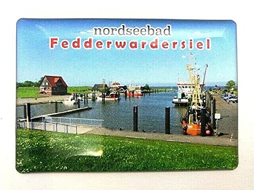 Nordsee ,Fedderwardersiel ,Deutschland Souvenir-Kühlschrankmagnet Fridge Magnet 0810216 von Generisch