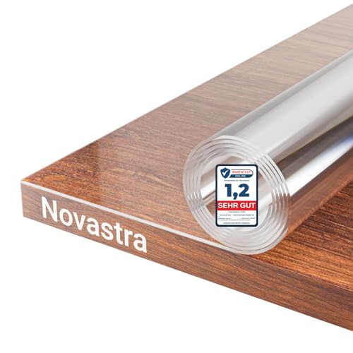 Novastra Tischfolie 2mm – Transparente Schutzmatte,Tischdecke abwaschbar, Tischschutz – Einfache Pflege, Kratz- und Reißfest, Ideal für Küche, Wohnzimmer und Garten (Länge 130cm, Breite 80cm) von Generisch
