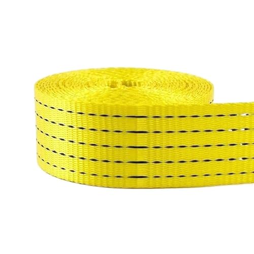 Nylon-Gurtbänder, 25 mm, 38 mm, 50 mm Breite, 1–5 m Länge, Bänder zur Sicherung von Frachtgepäck(Yellow-50mm,3Meters) von Generisch