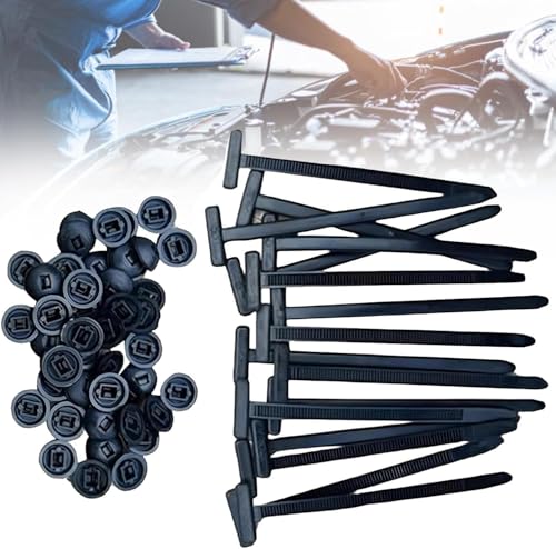 Nylon Universals Kabelbinder Schnalle | 200STK UV Beständig Kabelbinder Set Schwarz | Selbstverriegelung Kabel Bindenhalter Schnalle Clip | Mehrzweck Nylonschnallen Zip Ties Wraps für Autoreparatur Nylon Universals Kabelbinder Schnalle | 200STK UV Beständig Kabelbinder Set Schwarz | Selbstverriegelung Kabel Bindenhalter Schnalle Clip | Mehrzweck Nylonschnallen Zip Ties Wraps für Autoreparatur von Generisch