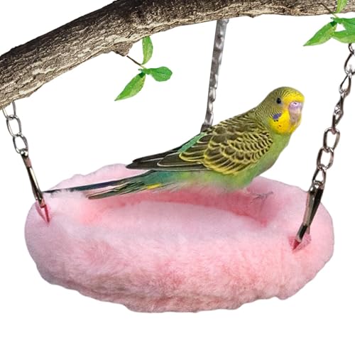 Nymphensittichnest, Vogelstreu | Warmes Papageienbett mit Vogelhütte - Zucht-Vogelhaus, Vogelschaukel, Hängematte für Papageienkäfig für L Nymphensittichnest, Vogelstreu | Warmes Papageienbett mit Vogelhütte - Zucht-Vogelhaus, Vogelschaukel, Hängematte für Papageienkäfig für L von Generisch