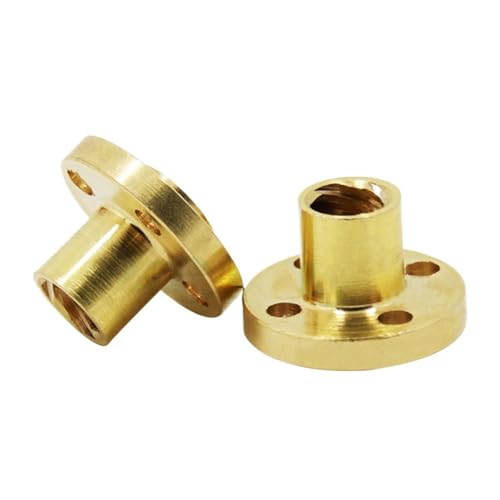 OD 8MM Pitch 2MM T8-Mutter Umwandlung 3D Drucker Teil T8-Muttern Halterung Aluminium Block(2pcs T8 Nuts A) von Generisch