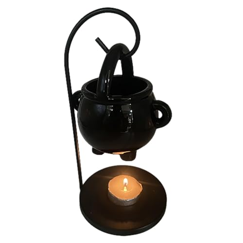 Ölbrenner,hängender Kessel Ölbrenner Duftöle Wachs Melts Teelichthalter Dekoration Teelichthalter Dekoration Ölbrenner,Halloween-Ornamente,Duftlampe Hängender Kessel Wachsbrenner Weihnachten von Generisch