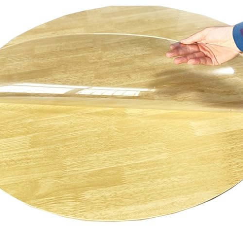 Öldichte Tischdecke, 1 mm dick, transparent, wasserdicht, PVC-Tischschutz für Picknicks, Hochzeiten und Partys, weiche Textur von Generisch