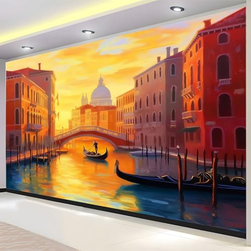 Ölmalerei Fototapete 500 x 280 cm Wandtapete Poster-Tapete, Stadtarchitektur Wanddeko Design Wand Dekoration Wohnzimmer Schlafzimmer Büro Flur Fototapete Ölmalerei Fototapete 500 x 280 cm Wandtapete Poster-Tapete, Stadtarchitektur Wanddeko Design Wand Dekoration Wohnzimmer Schlafzimmer Büro Flur Fototapete von Generisch