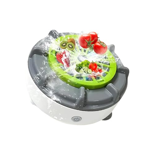 Obstreiniger – Tragbarer Obstwäscher | -Wäschekorb | Haushalt Dehydrator Abtropfgestell | Tragbares Reiniger Gerät | Smart Gadgets für Salat Lebensmittel Salat Ei Reis F von Generisch