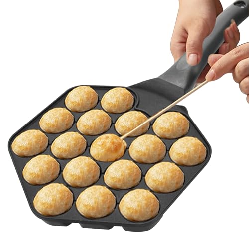 Octopus Ball Maker, Japanese Cooking Pan, Non-Stick Cookware, Easy-Clean Design with Round Pancake Cookware for Beginners, Professionals, Breakfast, 16.73x7.68 inches von Generisch