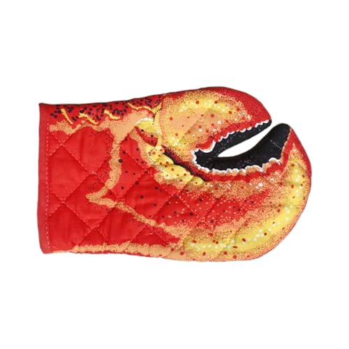 Ofenhandschuhe mit Hummerkralle, gestepptes Baumwollfutter, hitzebeständige Krabbenkrallenhandschuhe, verbrühungssicher, hitzebeständig, Grillhandschuhe für Grillen, Pizza, Toaster, Grillen, Kochen Ofenhandschuhe mit Hummerkralle, gestepptes Baumwollfutter, hitzebeständige Krabbenkrallenhandschuhe, verbrühungssicher, hitzebeständig, Grillhandschuhe für Grillen, Pizza, Toaster, Grillen, Kochen von Generisch