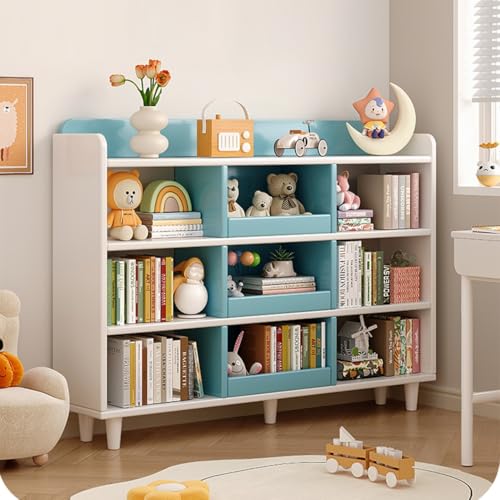 Offenes Bücherregal mit 3 Ebenen, 9 Würfel, Aufbewahrungs-Organizer mit Kippschutz für Schlafzimmer, Wohnzimmer, stimuliert das Leseinteresse der Kinder Offenes Bücherregal mit 3 Ebenen, 9 Würfel, Aufbewahrungs-Organizer mit Kippschutz für Schlafzimmer, Wohnzimmer, stimuliert das Leseinteresse der Kinder von Generisch