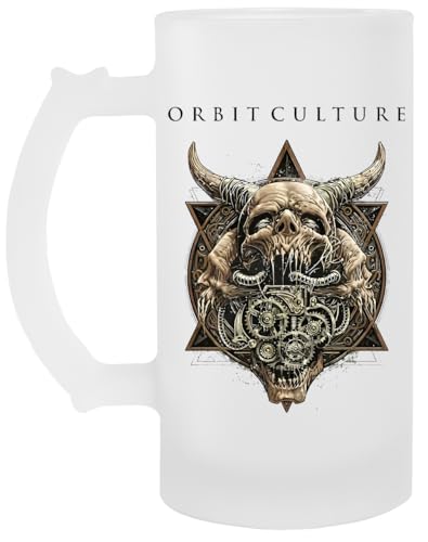 Orbit Culture Heavy Death Transparenter Bierglas-Trinkbecher mit Griff von Generisch