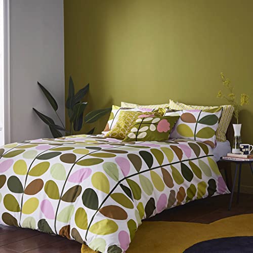 Orla Kiely Bettwäsche Multi STEM Spring 100 % Baumwolle Bettwäsche-Set – Kingsize (230 x 200 cm) von Generisch