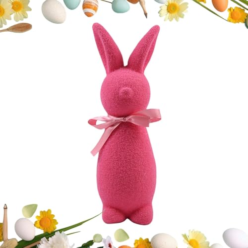 Osterhasen Gross Mit Schleife,Niedliches Osterhasen Figuren,Süße Stehende Beflockte Osterhase Deko,Tischdeko Garten Frühling Deko,Geschenk Für Kinder,Osterdekoration Für Schrank,Bücherregal,Kamin,Tisc Osterhasen Gross Mit Schleife,Niedliches Osterhasen Figuren,Süße Stehende Beflockte Osterhase Deko,Tischdeko Garten Frühling Deko,Geschenk Für Kinder,Osterdekoration Für Schrank,Bücherregal,Kamin,Tisc von Generisch