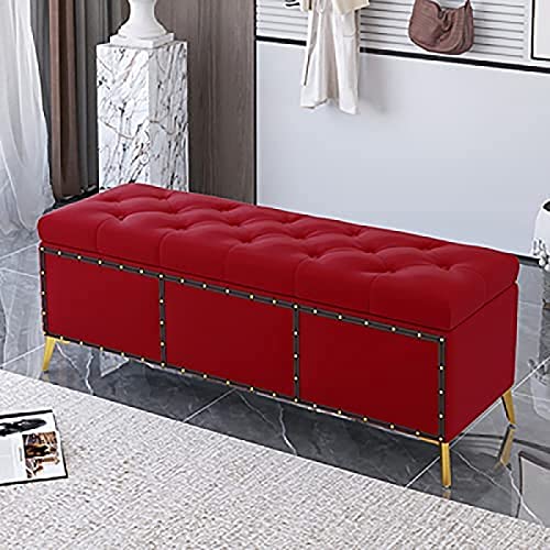 Ottoman-Bank aus Samt, hochwertiger gepolsterter Sitz mit verstecktem Stauraum, perfekt für Schlafzimmer, Wohnzimmer oder Eingangsbereich Ottoman-Bank aus Samt, hochwertiger gepolsterter Sitz mit verstecktem Stauraum, perfekt für Schlafzimmer, Wohnzimmer oder Eingangsbereich von Generisch