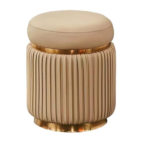 Ottoman-Fußhocker aus Leder – modernes Design für bequemes Sitzen, perfekt als Fußstütze, Beistelltisch oder Pouf im Wohnzimmer, Schlafzimmer oder Büro von Generisch