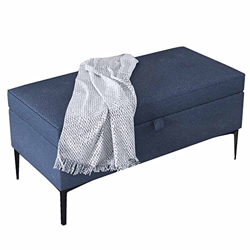 Ottoman-Fußhocker mit Stauraum, rechteckig, gepolstert, Stoff, Couchtisch für Wohnzimmer, Schlafzimmer, moderner Stil Ottoman-Fußhocker mit Stauraum, rechteckig, gepolstert, Stoff, Couchtisch für Wohnzimmer, Schlafzimmer, moderner Stil von Generisch