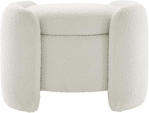 Ottoman Pouf Storage Stool, Round Padded Makeup Vanity Chair with Lid, Nebula Teddy Fabric, Perfect for Living Room and Bedroom Leisure Ottoman Pouf Storage Stool, Round Padded Makeup Vanity Chair with Lid, Nebula Teddy Fabric, Perfect for Living Room and Bedroom Leisure von Generisch