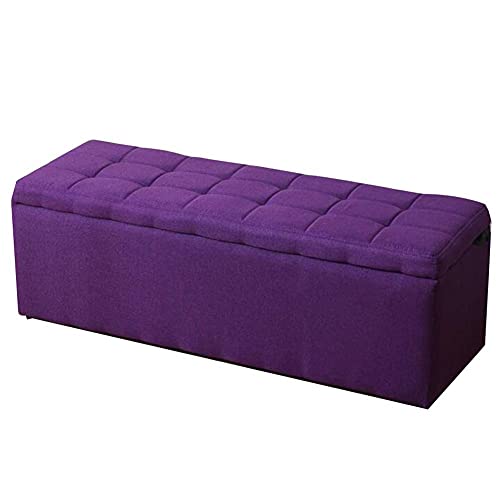 Ottomane, Sitzbank, Fußstütze, Hocker mit Stoffwechsel, Schuhnizer, 8 Farben und 5 (Braun, 60 x 40 x 40 cm), stilvolle und funktionale Wohnmöbel von Generisch