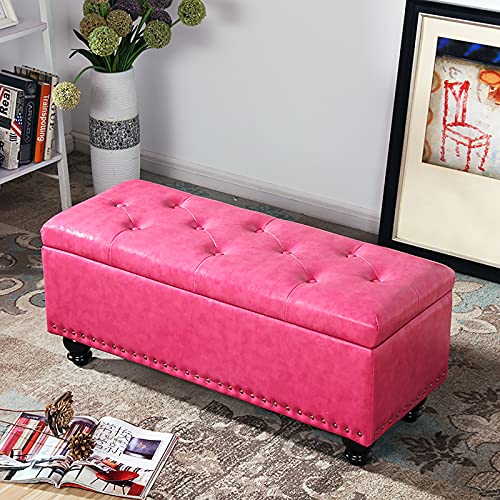 Ottomane Bank aus Kunstleder – Moderner multifunktionaler Fußhocker mit verstecktem Stauraum, perfekt für Schlafzimmer und Wohnzimmer, strapazierfähiges PU-Leder Ottomane Bank aus Kunstleder – Moderner multifunktionaler Fußhocker mit verstecktem Stauraum, perfekt für Schlafzimmer und Wohnzimmer, strapazierfähiges PU-Leder von Generisch