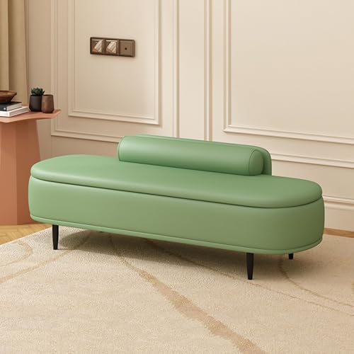Ottomane Sitzbank mit Stauraum, PU-Leder gepolstert für Wohnzimmer, Eingangsbereich & Schlafzimmer, großer Stauraum, vielseitiges Design von Generisch