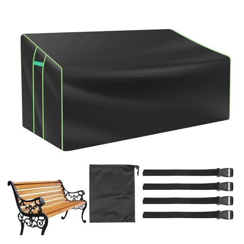 Outdoor Bänke Abdeckungen Wasserdicht | Wetterfeste Abdeckhaube - 2-Sitzer Robuste Garten Sitzbank Abdeckung | Für Pflege Terrasse Garten Couch Sofa Möbel Outdoor Bänke Abdeckungen Wasserdicht | Wetterfeste Abdeckhaube - 2-Sitzer Robuste Garten Sitzbank Abdeckung | Für Pflege Terrasse Garten Couch Sofa Möbel von Generisch