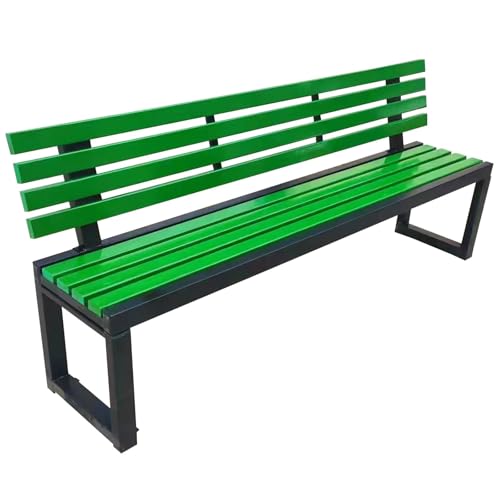 Outdoor Bank Metall Terrassenbank mit Rückenlehne Schwerlast Gusseisen Gartenbank Geeignet für Parks und Gärten von Generisch