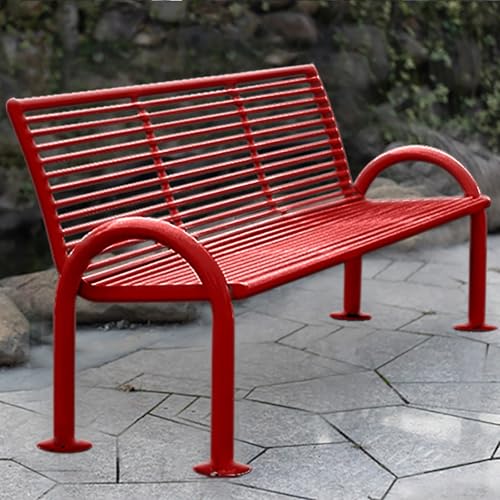 Outdoor Bank mit Rückenlehne und Armlehnen, langlebige wetterfeste Gartenbank für Park, Hof, Veranda, Rasen, Balkon und Hinterhof Outdoor Bank mit Rückenlehne und Armlehnen, langlebige wetterfeste Gartenbank für Park, Hof, Veranda, Rasen, Balkon und Hinterhof von Generisch