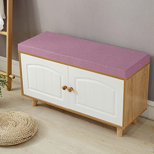 Outdoor Bankauflage 2 3-Sitzer dick und weich für Gartenbank oder Schaukel Indoor oder Outdoor 80x30x5cm Weiß von Generisch