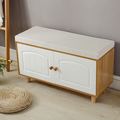 Outdoor Bankauflage dick und weich passend für 2- bis 3-Sitzer Bank oder Schaukel Indoor oder Outdoor 80x30x5cm Weiß von Generisch