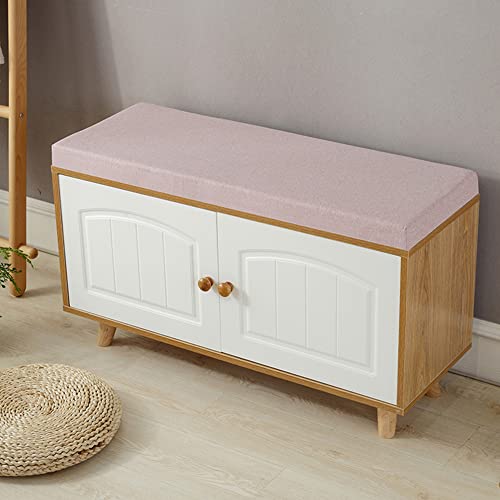 Outdoor Bankauflage für 2 3 Sitzer Bank Dick und Weich Geeignet für Gartenbank oder Schaukelstuhl Indoor oder Outdoor 80x30x5cm Weiß von Generisch
