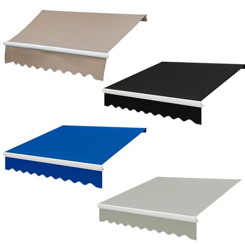 Outdoor Ersatzstoff für den Außenbereich, UV-beständig und wasserdicht, 280 g Polyester, Markisenmaterial für Geschäfte nicht im Lieferumfang enthalten, Rahmen erhältlich in Schwarz/Grau/Blau/Braun, 2 Outdoor Ersatzstoff für den Außenbereich, UV-beständig und wasserdicht, 280 g Polyester, Markisenmaterial für Geschäfte nicht im Lieferumfang enthalten, Rahmen erhältlich in Schwarz/Grau/Blau/Braun, 2 von Generisch